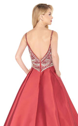 4 of 4 Mac Duggal 66285R Deep Red