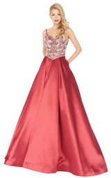 1 of 4 Mac Duggal 66285R Deep Red
