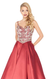 2 of 4 Mac Duggal 66285R Deep Red