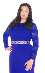 4 of 4 Mac Duggal Fabulouss 77383K Royal