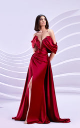 1 of 4 Modessa Couture M20303 Red