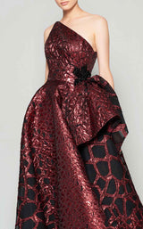 7 of 9 MNM Couture N0388 Dress Burgundy