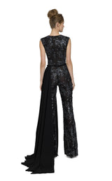 2 of 4 Revive by Tony Ward Nala Jumpsuit Black