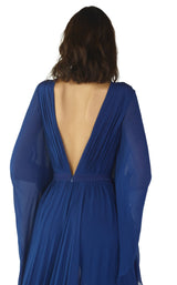 4 of 4 Revive by Tony Ward Naomi Dress Royal-Blue