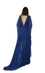 2 of 4 Revive by Tony Ward Naomi Dress Royal-Blue
