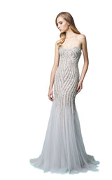 1 of 4 Revive by Tony Ward Nina Dress Light-Grey