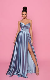 4 of 11 Nicoletta NP158 Dress Cadet-Blue