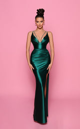 1 of 6 Nicoletta NP159 Dress Dark-Emerald