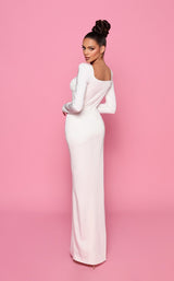 6 of 6 Nicoletta NP163 Dress Ivory
