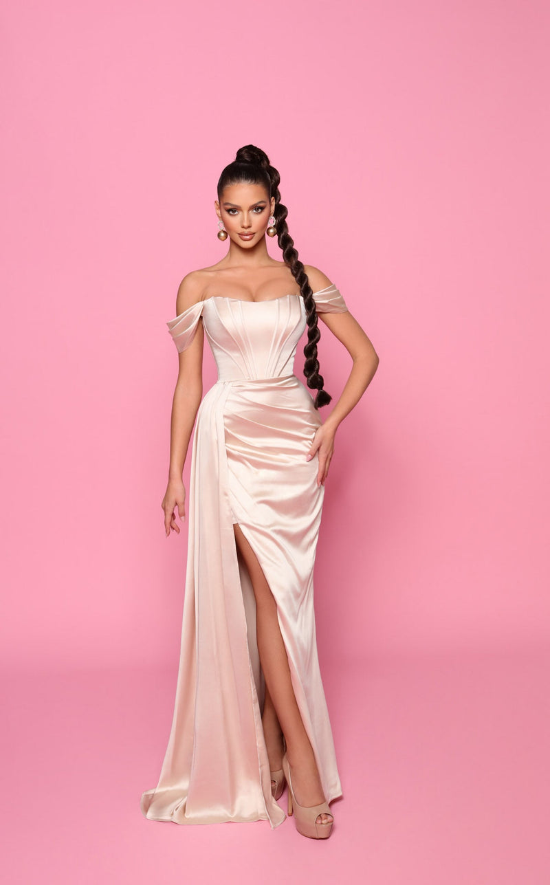 lace and chiffon dress Mint Green Chiffon See-through Off-the-shoulder Lace Evening Dress, Green / US2