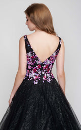 4 of 4 Nina Canacci 3184 Dress Black-Multi