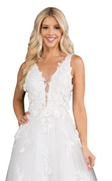 3 of 4 Nina Canacci 1495 Dress Ivory