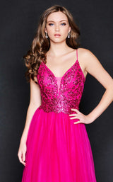 4 of 6 Nina Canacci 1522 Dress Magenta