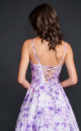 4 of 4 Nina Canacci 1527 Dress Purple-Print
