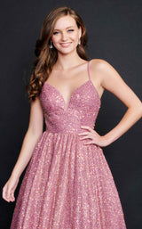5 of 6 Nina Canacci 1531 Dress Cinnamon-Rose