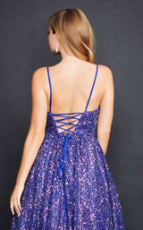 6 of 6 Nina Canacci 1531 Dress Purple