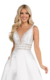 9 of 14 Nina Canacci 2290 Dress Ivory