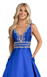 10 of 14 Nina Canacci 2290 Dress Royal