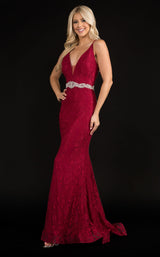 3 of 10 Nina Canacci 2295 Dress Burgundy