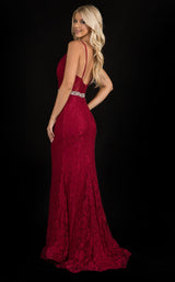 5 of 10 Nina Canacci 2295 Dress Burgundy