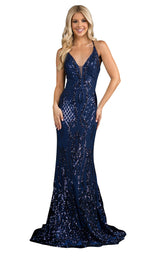 1 of 4 Nina Canacci 2296 Dress Navy