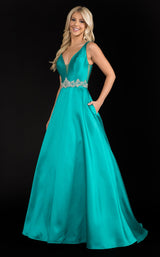 6 of 16 Nina Canacci 2297 Dress Emerald