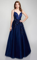 1 of 8 Nina Canacci 2303 Dress Navy