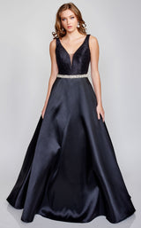 1 of 4 Nina Canacci 2307 Dress Black