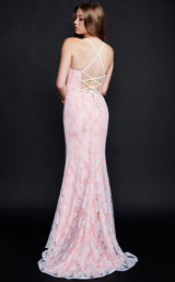 4 of 8 Nina Canacci 2313 Dress Ivory-Pink