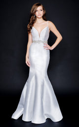 2 of 10 Nina Canacci 2318 Dress Diamond-White
