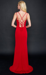 4 of 8 Nina Canacci 2324 Dress Burgundy