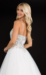 6 of 6 Nina Canacci 3166 Dress Ivory
