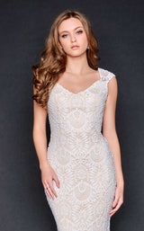3 of 4 Nina Canacci 3171 Dress Ivory-Nude