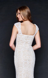 4 of 4 Nina Canacci 3171 Dress Ivory-Nude