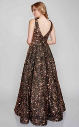 4 of 8 Nina Canacci 3175 Dress Black-Gold