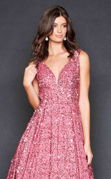 6 of 8 Nina Canacci 3175 Dress Rose