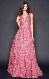 2 of 8 Nina Canacci 3175 Dress Rose