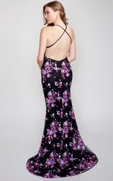 2 of 4 Nina Canacci 3176 Dress Black-Multi