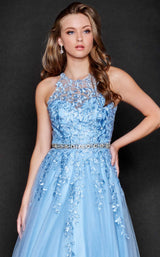 5 of 8 Nina Canacci 3188 Dress Baby-Blue