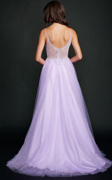 2 of 4 Nina Canacci 3189 Dress Lilac-Silver