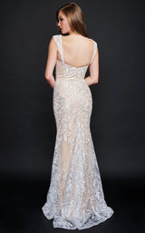 2 of 4 Nina Canacci 4206 Dress Ivory-Nude