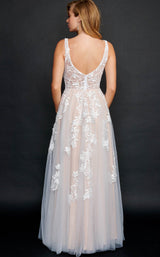 2 of 4 Nina Canacci 4212 Dress Ivory-Nude