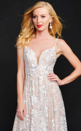 3 of 4 Nina Canacci 4217 Dress Ivory-Nude