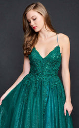 5 of 6 Nina Canacci 5200 Dress Emerald