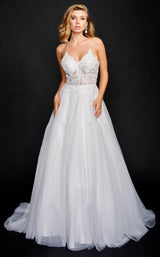 2 of 6 Nina Canacci 5200 Dress Ivory
