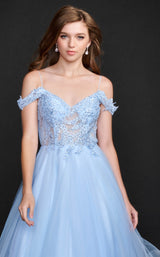5 of 6 Nina Canacci 5205 Dress Baby-Blue