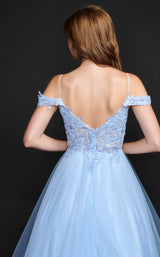 6 of 6 Nina Canacci 5205 Dress Baby-Blue