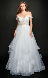 2 of 6 Nina Canacci 5205 Dress Ivory