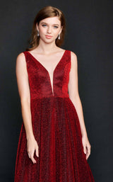 5 of 6 Nina Canacci 5208 Dress Burgundy