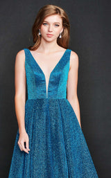 4 of 6 Nina Canacci 5208 Dress Teal